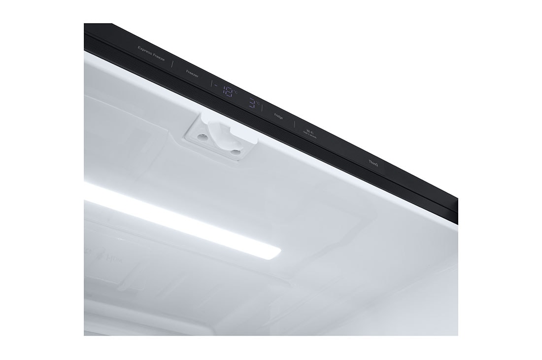 LG מקרר עם דלתות בסגנון צרפתי, גימור פלדה שחורה יוקרתי בנפח 872 ליטר, LED view, GR-929B, thumbnail 6