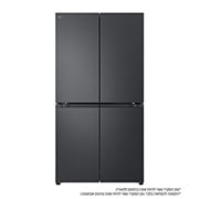 LG מקרר עם דלתות בסגנון צרפתי, גימור פלדה שחורה יוקרתי בנפח 872 ליטר, מבט קדמי, GR-929B, thumbnail 1