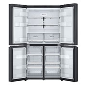 LG מקרר עם דלתות בסגנון צרפתי, גימור פלדה שחורה יוקרתי בנפח 872 ליטר, Front Open without food, GR-929B, thumbnail 4