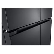 LG מקרר עם דלתות בסגנון צרפתי, גימור פלדה שחורה יוקרתי בנפח 872 ליטר, Handel view, GR-929B, thumbnail 5