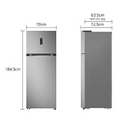 LG המקפיא העליון החדש של LG עם <br>™Smart Inverter וטכנולוגיית ™LINEAR Cooling בנפח 461 ליטר, LG המקפיא העליון החדש של LG עם <br>™Smart Inverter וטכנולוגיית ™LINEAR Cooling בנפח 461 ליטר, Dimension image, GR-M6682SE, GR-M6682SE, thumbnail 2