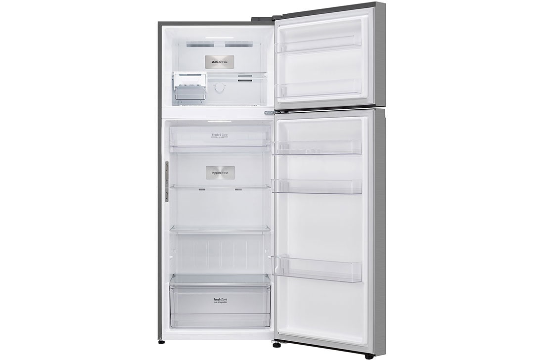 LG המקפיא העליון החדש של LG עם <br>™Smart Inverter וטכנולוגיית ™LINEAR Cooling בנפח 461 ליטר, front open view without food, GR-M6682SE, thumbnail 12