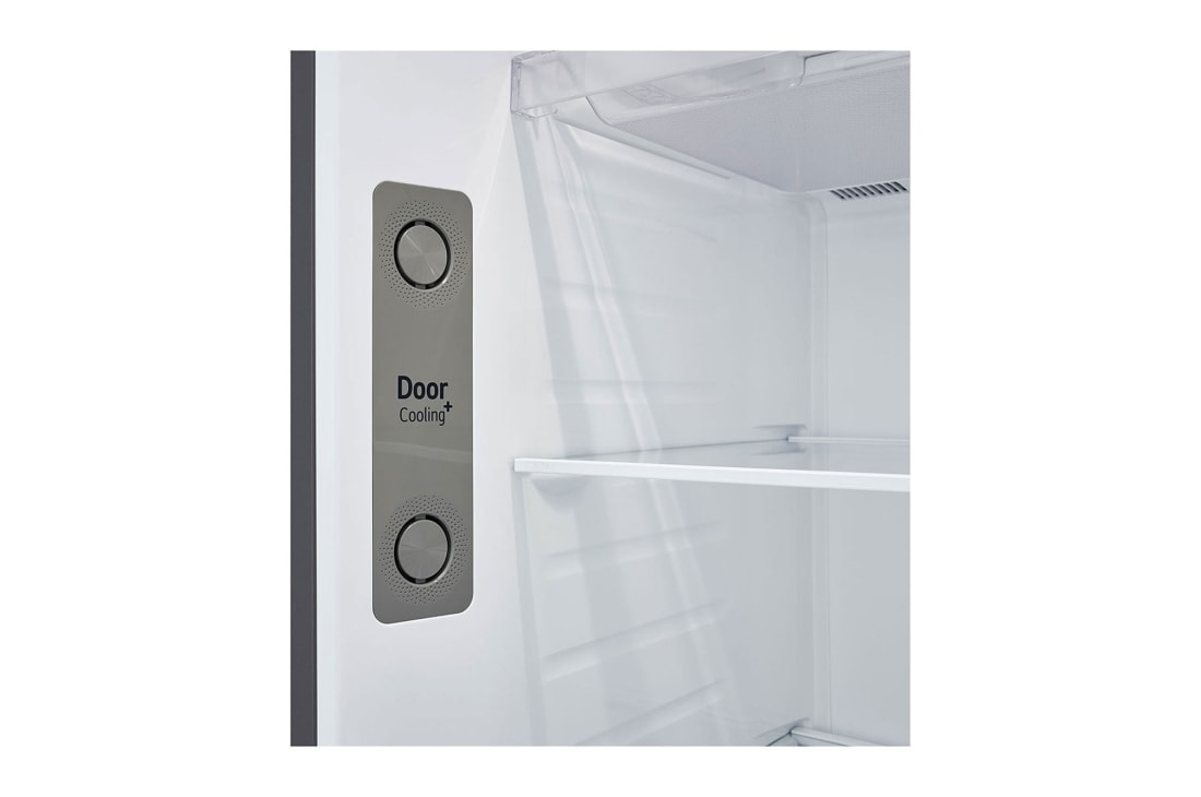 LG המקפיא העליון החדש של LG עם <br>™Smart Inverter וטכנולוגיית ™LINEAR Cooling בנפח 461 ליטר, Door cooling detail, GR-B6681SE, thumbnail 4