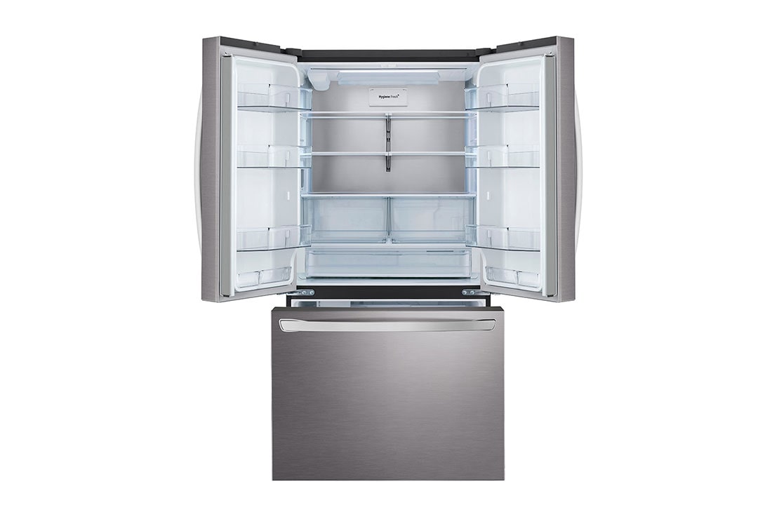 LG מקרר 3 דלתות בנפח 750 ליטר, front door open view, GR-B278SE, thumbnail 4