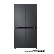 LG מקרר עם דלתות בסגנון צרפתי, גימור פלדה שחורה יוקרתי בנפח 665 ליטר, מבט קדמי, GR-728B, thumbnail 1