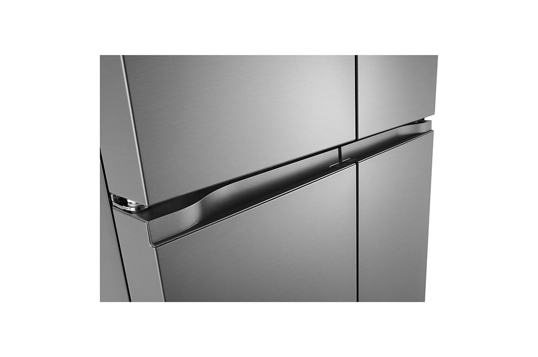 LG מקרר עם דלתות בסגנון צרפתי, גימור כסף יוקרתי בנפח 665 ליטר, Handel view, GR-728S, thumbnail 5