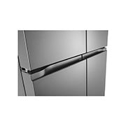 LG מקרר עם דלתות בסגנון צרפתי, גימור כסף יוקרתי בנפח 665 ליטר, Handel view, GR-728S, thumbnail 5