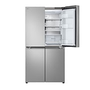 LG מקרר עם דלתות בסגנון צרפתי, גימור כסף יוקרתי בנפח 665 ליטר, Top Right door open view, GR-728S, thumbnail 13