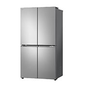 LG מקרר עם דלתות בסגנון צרפתי, גימור כסף יוקרתי בנפח 665 ליטר, Right Perspective view, GR-728S, thumbnail 14