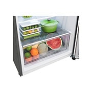 LG המקפיא העליון החדש של LG עם <br>™Smart Inverter וטכנולוגיית ™LINEAR&nbsp;Cooling בנפח 395L, Drawer_Fruit View, GR-B445XE, thumbnail 4