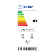 LG המקפיא העליון החדש של LG עם <br>™Smart Inverter וטכנולוגיית ™LINEAR&nbsp;Cooling בנפח 395L, energy label, GR-B445XE, thumbnail 17