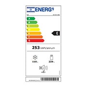 LG מקרר מקפיא תחתון 344 ליטר, זכוכית שחורה,  ‏DoorCooling+™‎,‏ ‎‏FRESHConverter™‎, energy lable, GR-B374BG, thumbnail 15