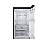 LG מקרר מקפיא תחתון 344 ליטר, זכוכית שחורה,  ‏DoorCooling+™‎,‏ ‎‏FRESHConverter™‎, תמונה של פרטי המגירות הפנימיות, GR-B374BG, thumbnail 4