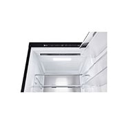 LG מקרר מקפיא תחתון 344 ליטר, זכוכית שחורה,  ‏DoorCooling+™‎,‏ ‎‏FRESHConverter™‎, תמונה של פרטי החלק העליון של תא המקרר, GR-B374BG, thumbnail 5