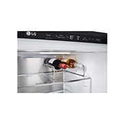 LG מקרר מקפיא תחתון 344 ליטר, זכוכית שחורה,  ‏DoorCooling+™‎,‏ ‎‏FRESHConverter™‎, תמונת USP ל'עיצוב יוקרתי', GR-B374BG, thumbnail 8