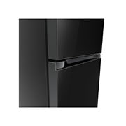 LG מקרר מקפיא תחתון 344 ליטר, זכוכית שחורה,  ‏DoorCooling+™‎,‏ ‎‏FRESHConverter™‎, door handle view, GR-B374BG, thumbnail 9