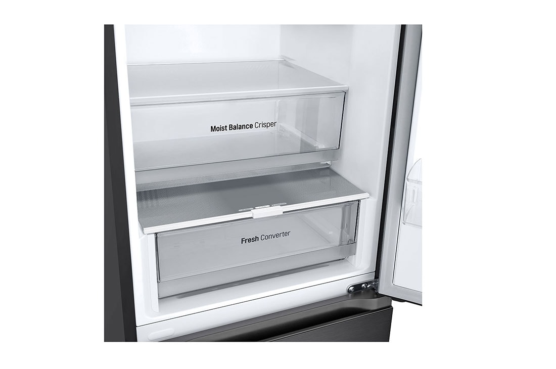 LG מקרר מקפיא תחתון 344 ליטר, LinearCooling™‎, ‏DoorCooling+™‎,‏ ‎‏FRESHConverter™‎, Bottom frezzer, GR-344SD, thumbnail 6