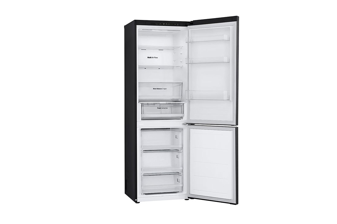 LG מקרר מקפיא תחתון 344 ליטר, LinearCooling™‎, ‏DoorCooling+™‎,‏ ‎‏FRESHConverter™‎, Right open view, GR-344SD, thumbnail 13