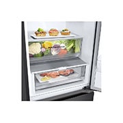 LG מקרר מקפיא תחתון 344 ליטר, LinearCooling™‎, ‏DoorCooling+™‎,‏ ‎‏FRESHConverter™‎, Bottom with food, GR-344SD, thumbnail 5