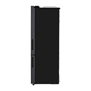 LG מקרר מסוג מקפיא-תחתון בעל טכנולוגיית Door Cooling+™‎ וקיבולת של 462 ליטר בגימור שחור מט, side view, R-2B479B, thumbnail 13