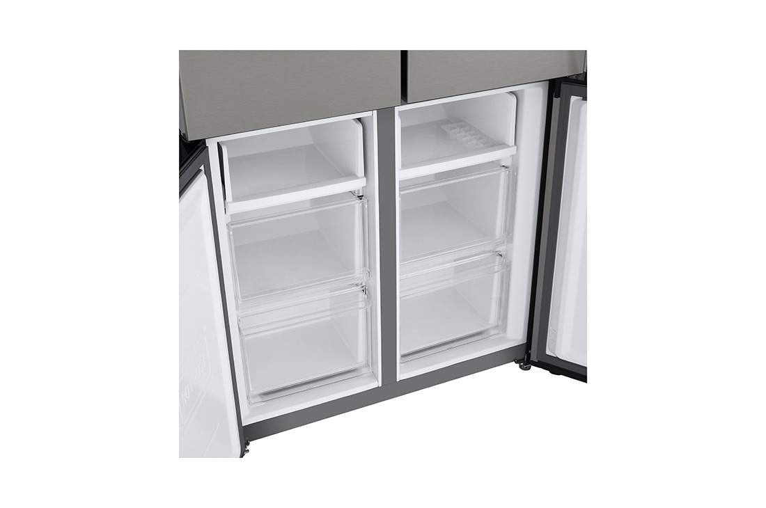 LG מקרר 4 דלתות בנפח 474 ליטר, Bottom frezzer, GR-B470BE, thumbnail 4