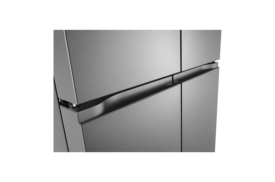 LG 530 ליטר, מקרר בעל דלת צרפתית, בצבע Prime Silver, Handel view, GR-B628BE, thumbnail 5
