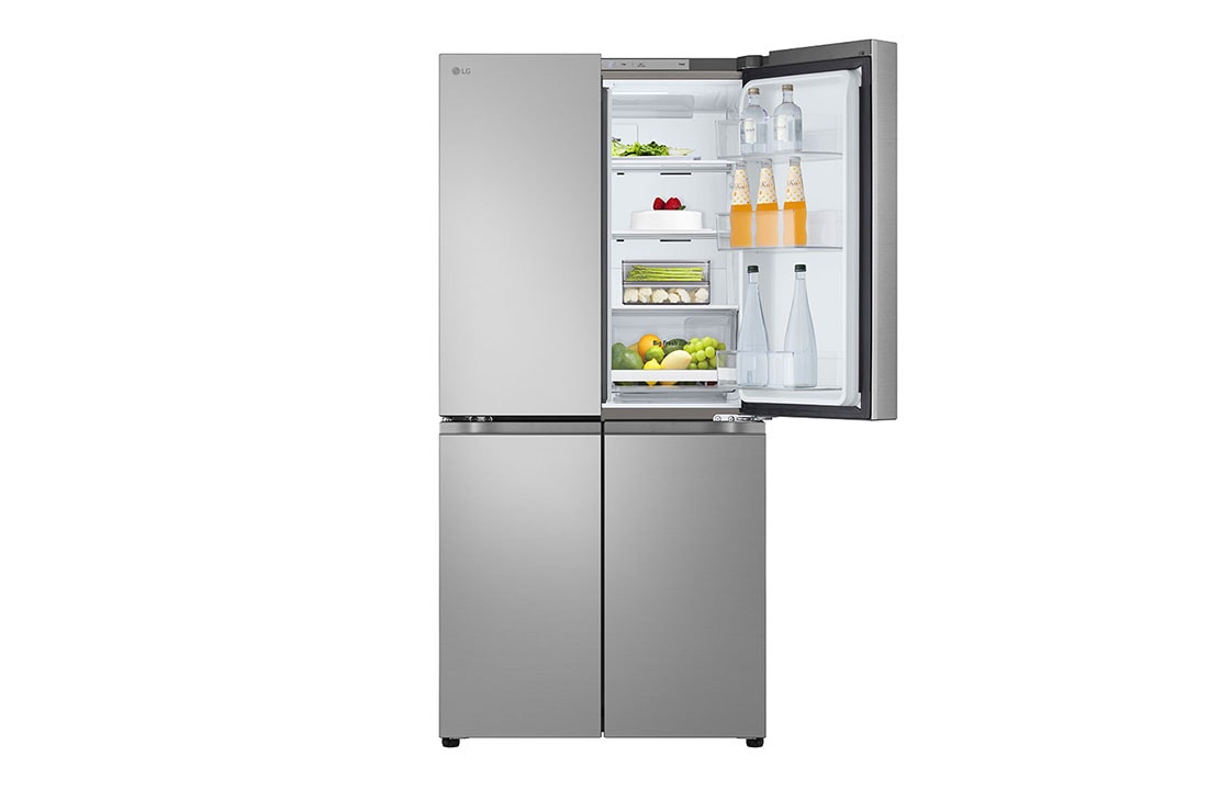 LG 530 ליטר, מקרר בעל דלת צרפתית, בצבע Prime Silver, מבט קדמי, GR-B628BE, thumbnail 12