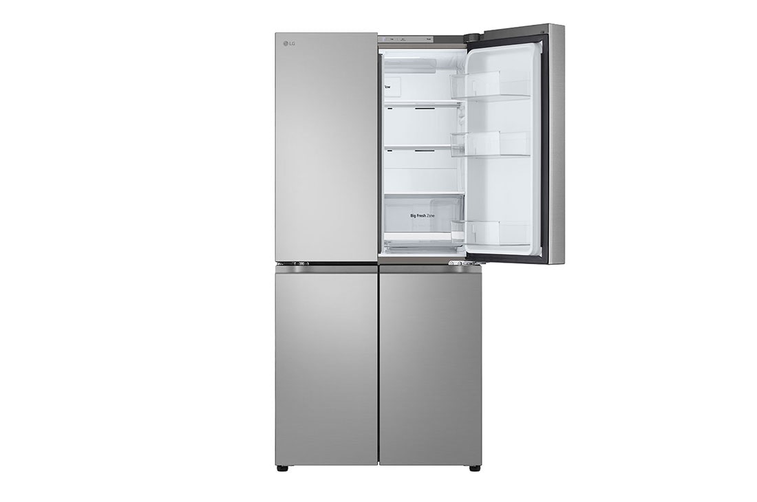 LG 530 ליטר, מקרר בעל דלת צרפתית, בצבע Prime Silver, מבט קדמי, GR-B628BE, thumbnail 13