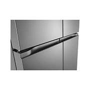 LG 530 ליטר, מקרר בעל דלת צרפתית, בצבע Prime Silver, Handel view, GR-B628BE, thumbnail 5