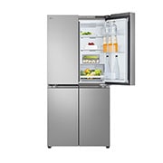 LG 530 ליטר, מקרר בעל דלת צרפתית, בצבע Prime Silver, מבט קדמי, GR-B628BE, thumbnail 12