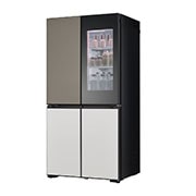LG מקרר™InstaView עם טכנולוגיית MoodUP®‎ בעל דלתות לד במגוון צבעים ונפח של 617 ליטרים, דלתות צרפתיות, Right view led ON, R-4D760MDUP, thumbnail 16