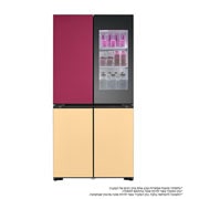 LG מקרר™InstaView עם טכנולוגיית MoodUP®‎ בעל דלתות לד במגוון צבעים ונפח של 617 ליטרים, דלתות צרפתיות, Front view, R-4D760MDUP, thumbnail 1