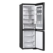 LG מקרר עם מקפיא תחתון InstaView™‎ בנפח 349 ליטר גימור פלדה שחורה יוקרתי, Left view open door, R-2B394BINS, thumbnail 13