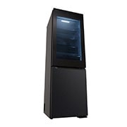 LG מקרר עם מקפיא תחתון InstaView™‎ בנפח 349 ליטר גימור פלדה שחורה יוקרתי, Left Side perspective view, R-2B394BINS, thumbnail 16