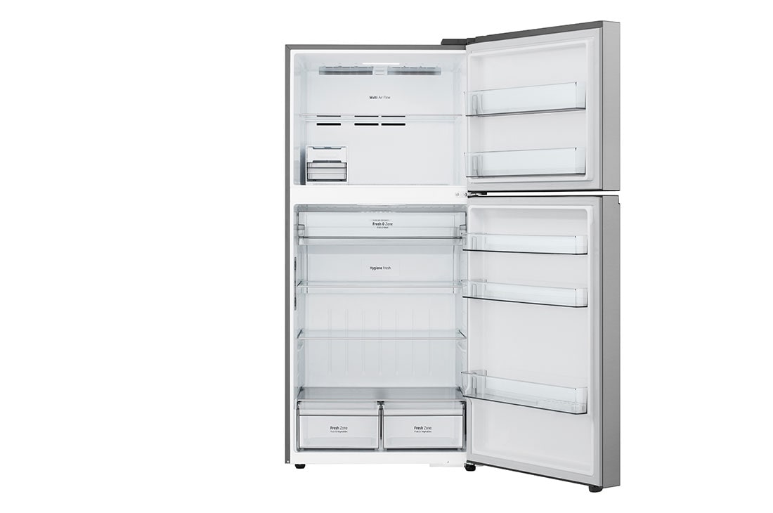 LG המקפיא העליון החדש של LG עם ™Smart Inverter וטכנולוגיית ™LINEAR Cooling בנפח 612 ליטר, front open view, GR-T69L622S, thumbnail 4