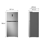 LG המקפיא העליון החדש של LG עם ™Smart Inverter וטכנולוגיית ™LINEAR Cooling בנפח 612 ליטר, Dimension , GR-T69L622S, thumbnail 2
