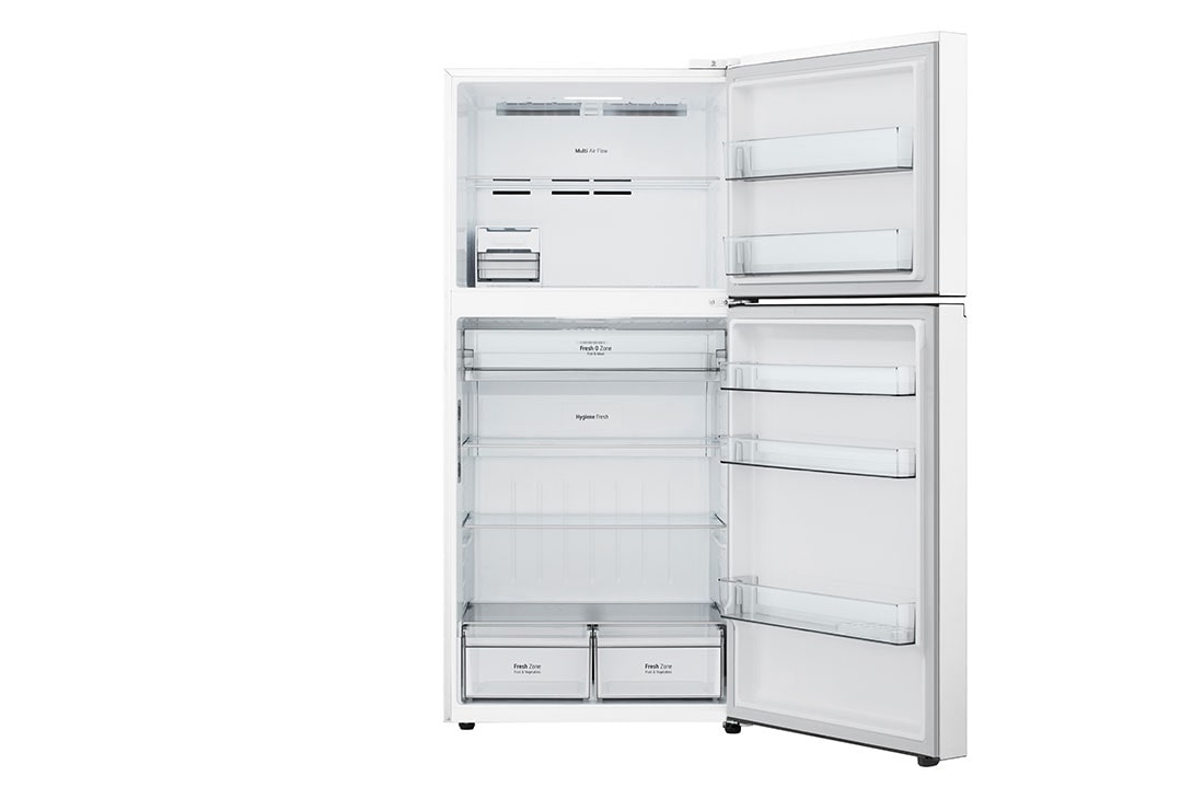 LG המקפיא העליון החדש של LG עם ™Smart Inverter וטכנולוגיית ™LINEAR Cooling בנפח 612 ליטר, front open view, GR-T69L622W, thumbnail 4