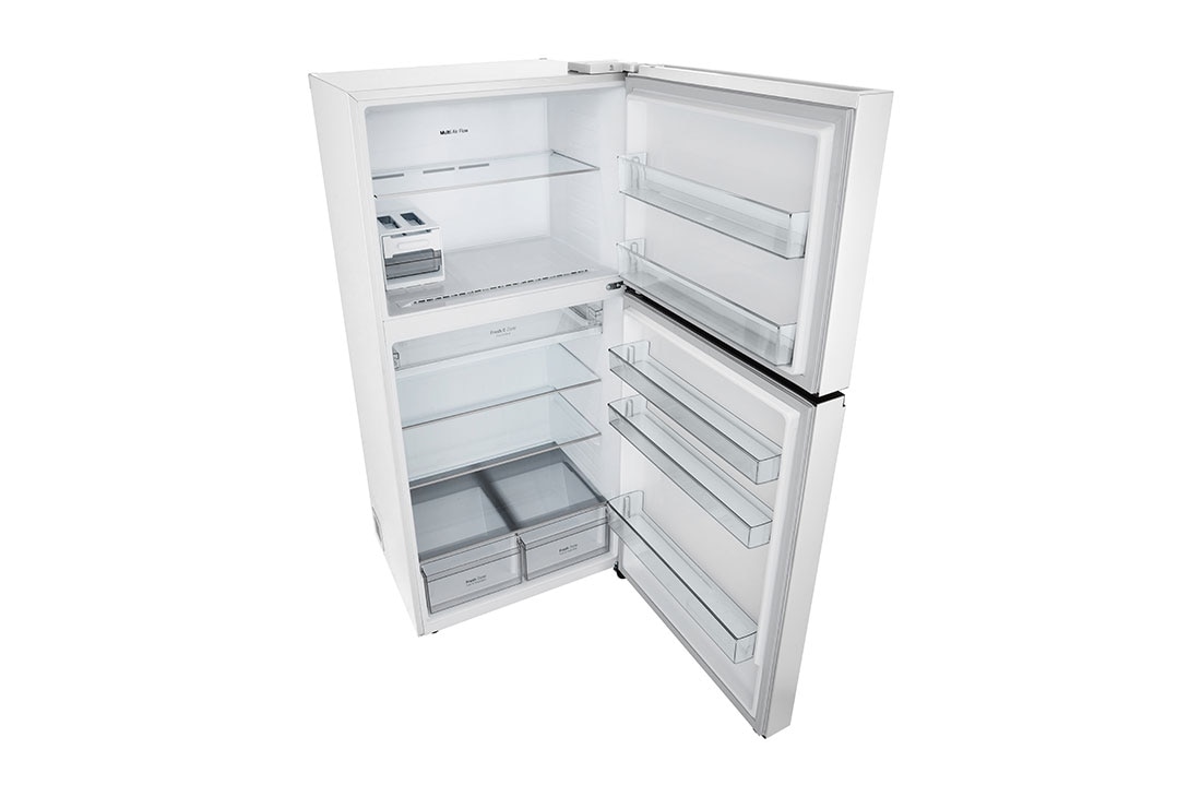 LG המקפיא העליון החדש של LG עם ™Smart Inverter וטכנולוגיית ™LINEAR Cooling בנפח 612 ליטר, Right with food, GR-T69L622W, thumbnail 10