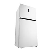 LG המקפיא העליון החדש של LG עם ™Smart Inverter וטכנולוגיית ™LINEAR Cooling בנפח 612 ליטר, Top perspective, GR-T69L622W, thumbnail 12