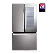 LG מקרר ™LG InstaView עם 3 דלתות ונפח גדול של 750 ליטר‎, Front view, R-3D288BINS, thumbnail 1