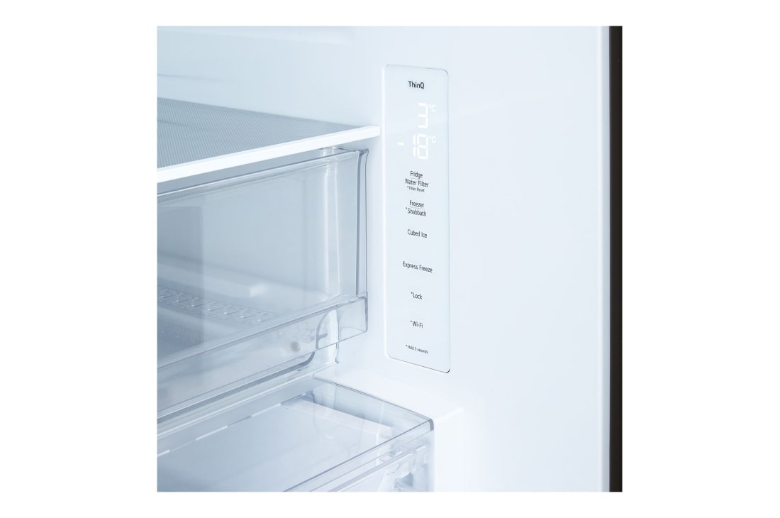 LG מקרר עם מקפיא תחתון 720 ליטר בגימור נירוסטה, מקרר עם מקפיא תחתון 720 ליטר בגימור נירוסטה, GV-B85STE, thumbnail 8