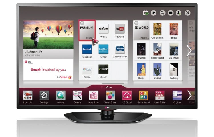 LG מסך 55 אינץ' LED SMART, 55LN570Y