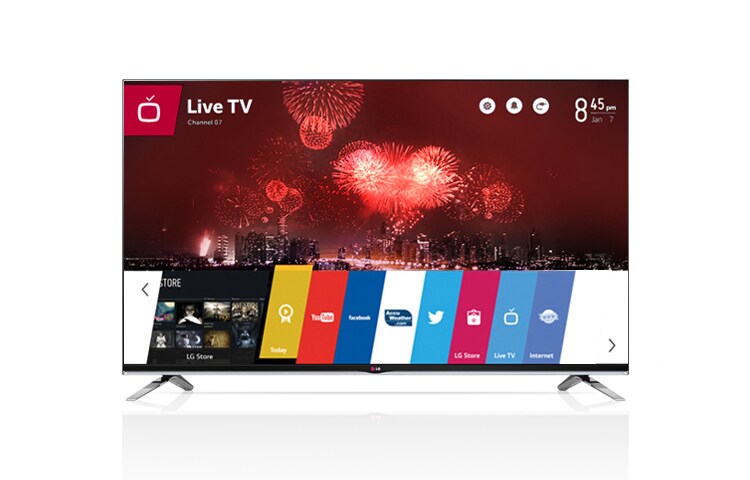 LG מסך 65 אינץ' CINEMA 3D Smart TV עם webOS , 65LB729Y