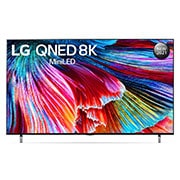 LG QNED TV 75 Inch QNED99 series, Cinema Screen Design 8K Cinema HDR WebOS Smart ThinQ AI Mini LED, מבט קדמי של טלוויזיית LG QNED, 75QNED99VPA, thumbnail 1