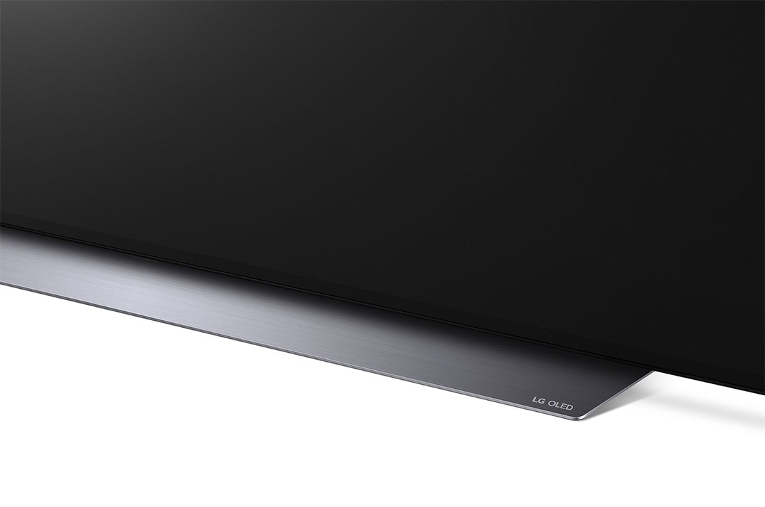 LG CS 65 Inch 4K Smart OLED webOS 22 ThinQ AI TV, מבט תקריב צדדי על הבסיס   , OLED65CS6LA, thumbnail 8