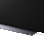 LG CS 65 Inch 4K Smart OLED webOS 22 ThinQ AI TV, מבט תקריב צדדי על הבסיס   , OLED65CS6LA, thumbnail 8