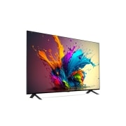 LG 65 אינץ' LG QNED MiniLED AI QNED90  , טלוויזיה חכמה 4K עם מעבד בינה מלאכותית אלפא 8, פאנל 120Hz,שלט חכם, HDR10 ו-webOS24, ‏2024, מבט בזווית צדדית קלה משמאל על טלוויזיית LG QNED מסדרת QNED90, 65QNED90T6A, thumbnail 3