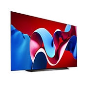 LG 83 אינץ' LG OLED evo AI C4 טלוויזיה חכמה 4K עם מעבד בינה מלאכותית אלפא 9 דור 7 , שלט חכם, דולבי ויז'ין webOS24, ‏2024 , מבט מצד שמאל על טלוויזיית LG OLED evo מסדרת OLED C4, OLED83C46LA, thumbnail 3