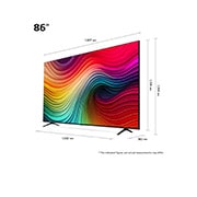 LG 86 אינץ' LG NanoCell AI NANO81  , טלוויזיה חכמה 4K עם בינה מלאכותית, שלט חכם, HDR10 ו-webOS24, ‏2024, 86NANO81T6A, thumbnail 2