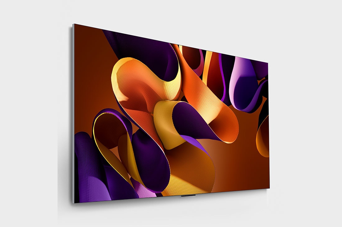 LG 65 אינץ' LG OLED evo AI G4 טלוויזיה חכמה 4K עם מעבד בינה מלאכותית אלפא 11, שלט חכם, דולבי ויז'ין webOS24, ‏2024 , מבט בזווית צדדית קלה מימין על טלוויזיית LG OLED evo‏ מסדרת ‏OLED G4, מותקנת על הקיר, OLED65G46LA, thumbnail 3